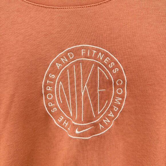 Nike‎ Women's Size XS Femme Crew Jumper Terra Blush Pink Tan Loungewear Active - Picture 3 of 8